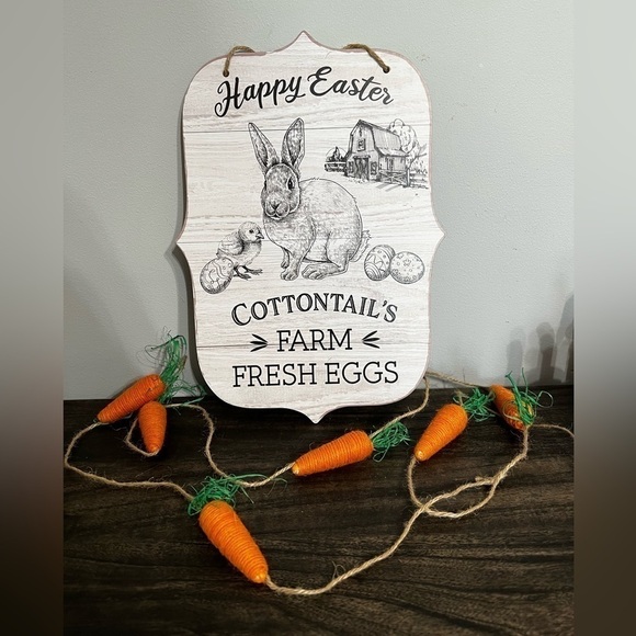 Nwt-๐ฅ๐ฐ Farmhouse Easter Sign - Picture 1 of 1